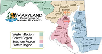 Maryland Regions Map