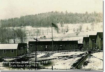 New German CCC Camp  S-52, Headquarters & Barracks, 1936