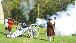 Civil War reenactment at Fort Frederick
