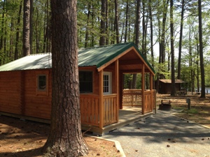 Camper cabin at Pocomoke River State Park