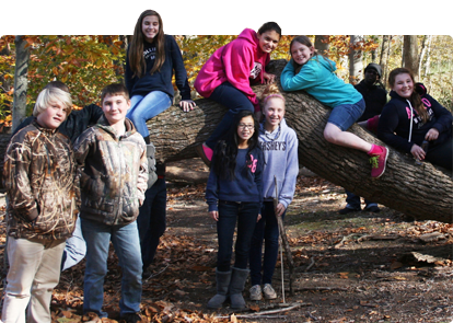 Environmental education students, photo courtesy of the Sassafras Environmental Education Center