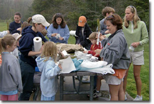 Volunteers at Assateague State Park.