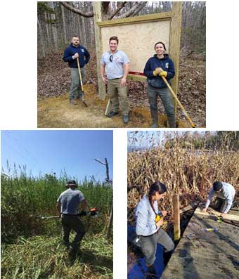 VCC members working on various park projects