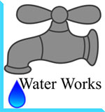 Water Works - Illustration of a dripping faucet